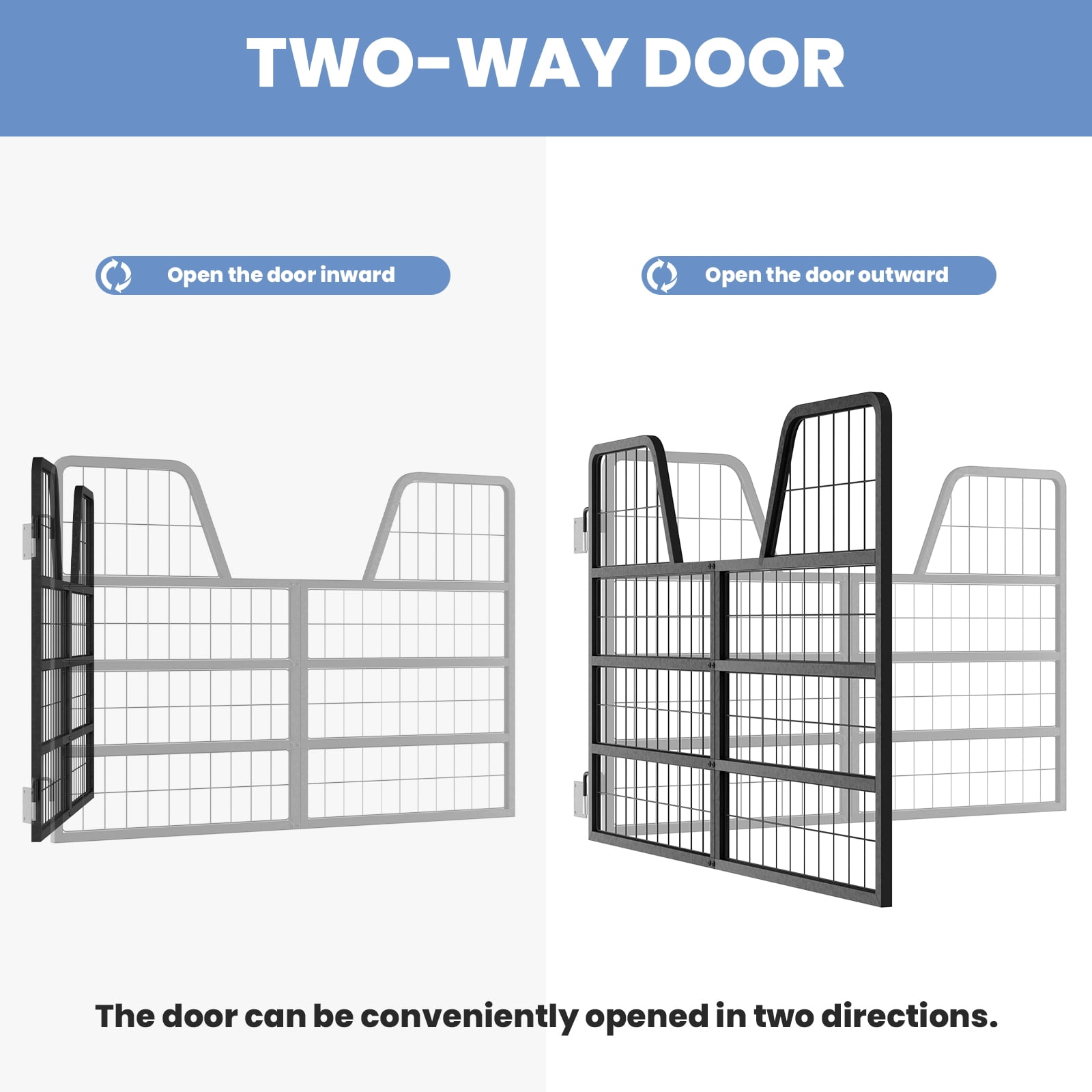 Equine Stall Guard, 48x31.9 Inches Dimensions, Yoke Reinforced Frame, Horse Stall Gate, Livestock Stall Gate, Targeting Standard Stall, Standard Barn Doorway, Horse Stable