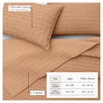 thumbnail image 3 of Honeycomb Waffle Garment Washed 3-Piece Cotton Quilt Set, Full/Queen, Clay, 3 of 7