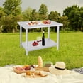 thumbnail image 4 of BeesClover Table de Travail Commerciale en Acier Inoxydable, Table de Préparation Robuste Certifiée NSF pour Restaurant, Hôtel Ou Usage Extérieur, 4 of 8