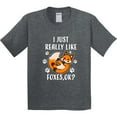 thumbnail image 3 of Inktastic I Just Really Like Foxes Ok? Youth T-Shirt, 3 of 5