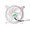 White, variant on Musetex Fan Cooler PC 1500 PWM Cooling Fan, 6Pin Connector, 120mm ARGB LED, Quiet Cooling Computer Fan (PF)