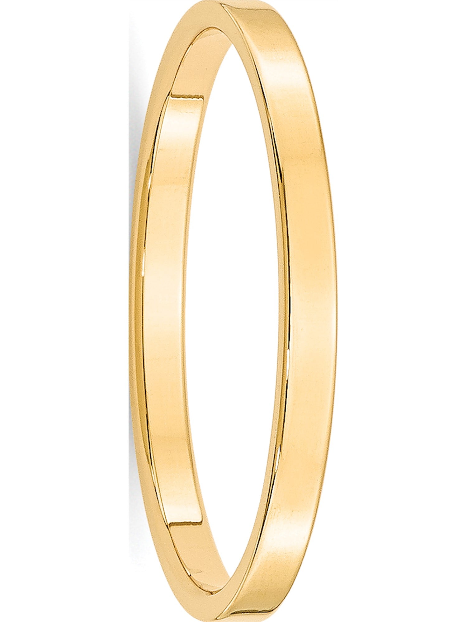 14k Yellow Gold 2mm LTW Flat Mens Womens Wedding Anniversary Band