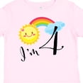 thumbnail image 4 of Inktastic I'm 4 Fourth Birthday Sun Rainbow Boys or Girls Toddler T-Shirt, 4 of 5