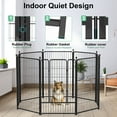 thumbnail image 3 of AMONSEE Dog Playpen, 8 Panels 45" Height Pet Playpen, Foldable Metal Dog Fence for Indoor Outdoor, 3 of 8