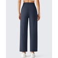 thumbnail image 3 of G4Free BareFeel 25"/27"/29" Inseam High Stretch Wide Leg Yoga Pants Ankle Length Casual Lounge Pants with Pockets, 3 of 7