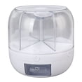 thumbnail image 1 of Distributeur Alimentaire Rond à 6 Compartiments, Seau Alimentaire Rotatif à 360°, Conteneur de Stockage de Riz Transparent, Boîte de Stockage de Céréales pour Aliments Secs avec Couvercle pour Maison et Cuisine, 1 of 5