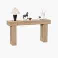 thumbnail image 2 of 63" Extra-Long Narrow Rectangular Console Table Premium Farmhouse Wood Entryway Table with Industrial Edge for Hallway, Foyer & Living Room, 2 of 5