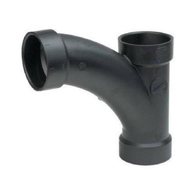 1.5 in. Abs & Dwv Long Turn Tee Wye - Black