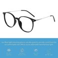 thumbnail image 5 of Lunettes Simples Anti-Lumière Bleue Multilatérales à Grande Monture, en Verre, Métal et Résine, 5 of 5
