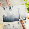 thumbnail image 5 of Lantern Press 1000 Piece Jigsaw Puzzle, Seattle, Washington, Space Needle and Skyline Fog, 5 of 5