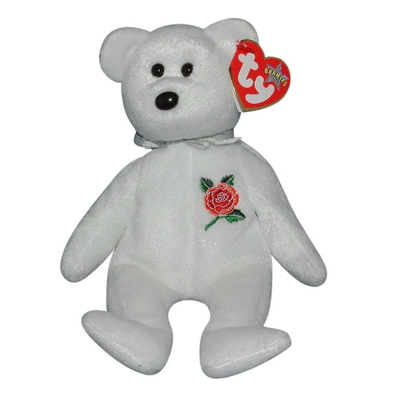 Ty Beanie Baby: Rose the Bear | Stuffed Animal | MWMT's