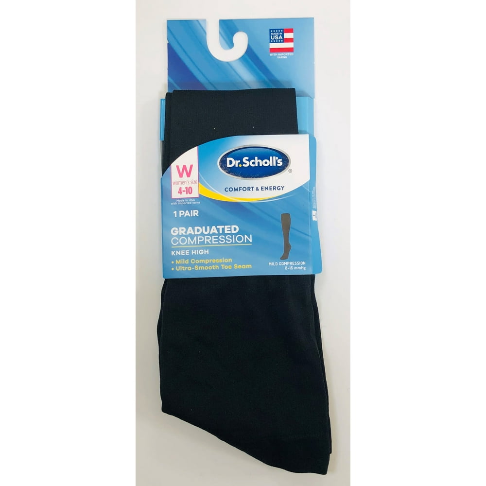 Dr. Scholl's - Dr. Scholl's Solid Opaque Compression Knee High Socks 1 ...