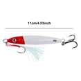 thumbnail image 3 of Señuelo para Pesca Vertical Metal Cebo Duro Artificial Curricán Jigging Trucha () Rojo, 3 of 3
