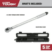 Hyper Tough Heavy Duty 1/2-inch Torque Wrench with Storage Case, 30-150 ft-lbs
