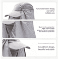 thumbnail image 5 of Foldable Sun Cap, Fishing Hats, UPF 50+ Protection Caps with Face Mask Neck Flap, 5 of 7