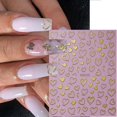 thumbnail image 4 of Adhesivos para uñas ZASKHLD, 6 hojas, con forma de corazón, autoadhesivos 3D, 4 of 9