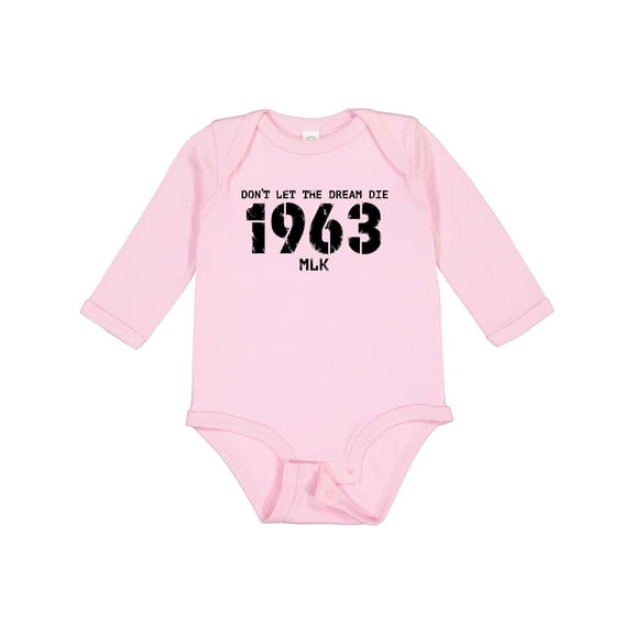 Inktastic Don't Let the Dream Die 1963 MLK Boys or Girls Long Sleeve Baby Bodysuit