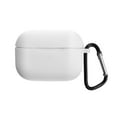 thumbnail image 1 of Hi,Fancy Silicone Headset Case Antidust Sticker Portable Earphone Case with Carabiner Replacement for Airpods, White, 1 of 8