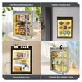 thumbnail image 4 of 11x16 Shadow Box Frame With Light  Memorial Display Case Shelves And Top Platform Deep For Pet Dog Keepsakes Flowers Black, 4 of 7