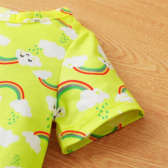 Vedolay Mini Skirts Set Girls Clothes Summer Outfit Set,Yellow 6 Months