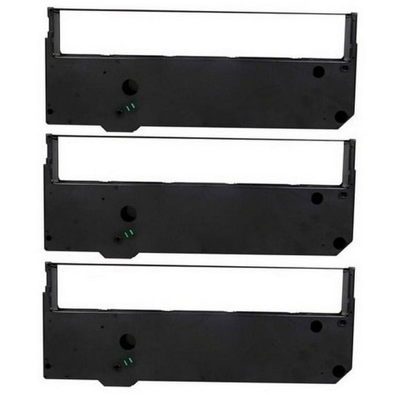 PrinterDash Compatible Replacement for TallyGenicom MT-600/MT-660/MT-645CX/MT-690/MT-691/MT-695/T6045/T6050/T6090/T6100/T6140/T6141 Black Printer Ribbons (3/PK) (TAY011010_3PK)