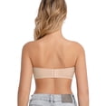 thumbnail image 2 of MINTREUS Womens Strapless Bras Jelly Push Up Bandeau Bra Non Slip Wireless Supportive Padded Bras Seamless Comfortable Tube Bra, 2 of 9