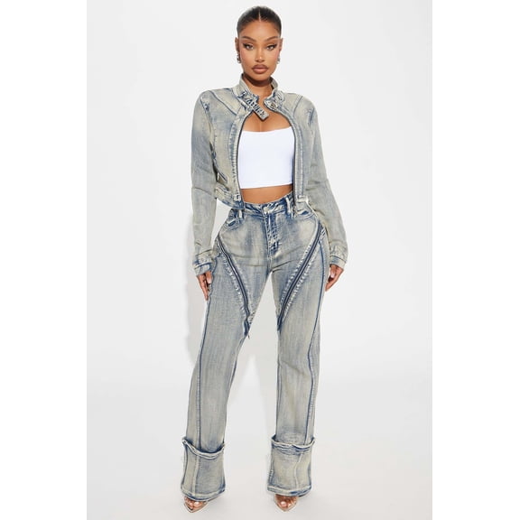 Trendy Wash Denim Co-ord Set