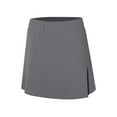 thumbnail image 4 of Jxximdong Skorts for Women Women's Pants Skirt With Slit And Pocket Sports Casual Skirt Solid Color Mid Waist Pants Tennis Skirt Gray XXXXL Culottes, 4 of 8