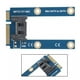 thumbnail image 4 of Tarjeta adaptadora mSATA a SATA Mini SATA a SATA MPCIe de 7 pines expansión SATA Horizontal, 4 of 5