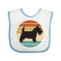 Inktastic Scottie Dog Vintage Scottish Terrier Boys or Girls Baby Bib