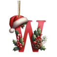 thumbnail image 2 of Home Decor 26 Christmas Letter Decorations A To Z (without H And V) Hanging Christmas Tree Pendant Alphabet Letters Named Alphabet Decorations Christmas Tree Decorations, 2 of 4