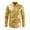 Yellow, variant on XDZJLR Mens Dress Shirt Sparkly Bright Button Up Shirt Clothing Lapel Bright T Shirt For Disco Party Nightclub Prom L