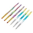 thumbnail image 2 of Tignapoo 3-Piece Gradient Nail Art Brush Set with Fine Tip for Detailing and Line Work - Includes 5mm, 6mm, and 7mm Nylon Brushes Perfect for DIY and Professional Nail Designs, 2 of 7