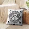 thumbnail image 4 of LALILO Throw Pillow Covers Vintage Elegant Work Sun Moon Sacred Cushion Cover 18" x 18", 2 Pack, 4 of 6
