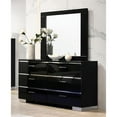 thumbnail image 6 of FOA Malva 5pc Black Wood Bedroom Set-Queen + 2 Nightstands + Dresser + Mirror, 6 of 8