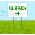 thumbnail image 1 of Registration Right (18" x 24") Yard Sign, Includes Metal Step Stake, 1 of 6