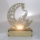 thumbnail image 2 of Decoraciones de Ramadán hechas a mano: Placas de madera con forma de luna y luces LED, 2 of 4