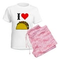 thumbnail image 6 of CafePress - I Heart Taco Women's Light Pajamas - Women's Short Sleeve Print T-Shirt and Pants Light Cotton Pajama Set, 6 of 7