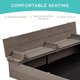 thumbnail image 2 of Songqin Large Outdoor Wooden Sand Box for Kids, Sandbox with Cover, Bench Seats Support up to 220 lbs, Bottom Liner for Drainage, Cedar Wood - Gray, 2 of 13