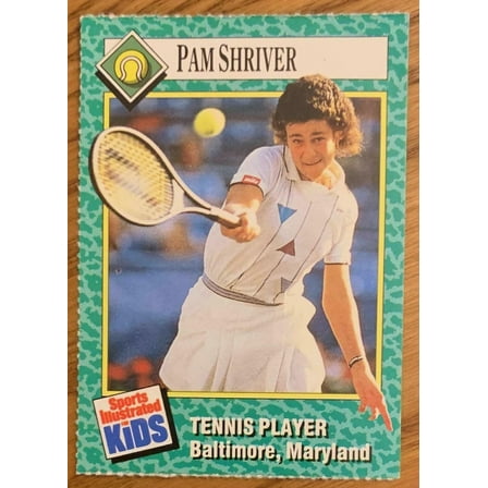 Pam Shriver 1990 Sports Illustrated for Kids tennis card