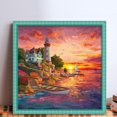 thumbnail image 2 of (14CTABB-267__C__ 40x40) Hilo algodón ecológico bordado 14CT 2 hebras impresión 40*40cm kit serie paisaje punto cruz cabina paisaje, 2 of 9