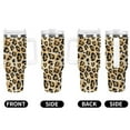 thumbnail image 5 of Leopard Tiger Print 40 Oz Tumbler with Handle and Straw Lid, Stainless Steel Insulated Travel Coffee Mug, Vacuum Insulated Water Bottle for Home, Office, Car, Keep Hot/Cold for Hours, 5 of 8