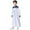 Blue, variant on Kids Arabic Thobe Thobe Long Sleeve Kaftan Stand Collar Robe With Button Up For Boys Girls Boys Top Undershirts