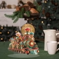 thumbnail image 4 of CoreLiving Royal Steam Train 2D Acrylic Flat Standing Ornament for Christmas Tabletop Decor, Festive Choo Choo Holiday Display for Shelf or Desk, 1 Pack, 4 of 9