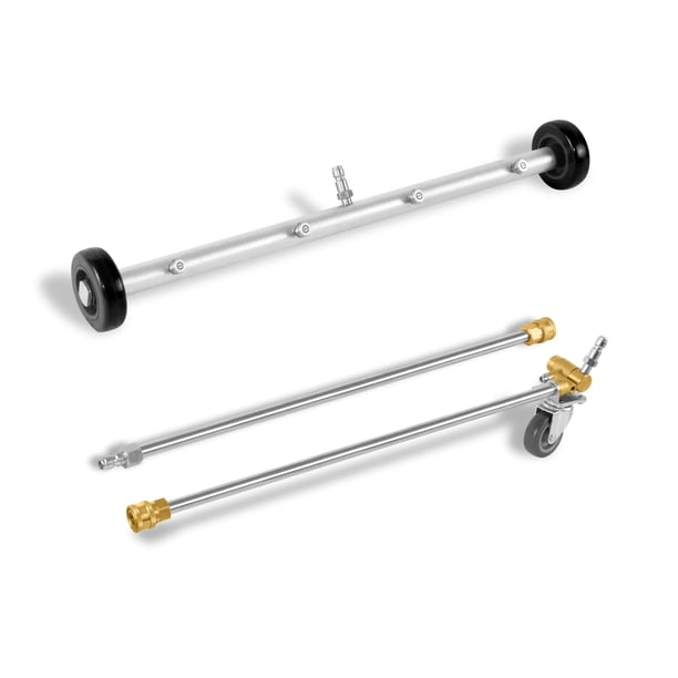 Kit de limpieza de chasis Kärcher de 21", accesorio de hidrolavadora para autos, camionetas y SUV. Incluye rueda giratoria.