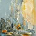 thumbnail image 2 of Bolokofsky, Ronald 15x15 White Modern Wood Framed Museum Art Print Titled - Coastal Blue VI, 2 of 4