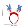 thumbnail image 3 of YOHAVEN Independence Day Hair Bands Party Decorations Patriotic Striped Headbands Red White Blue Flag Headbands 4th of July Accessories for Women Men, 3 of 6