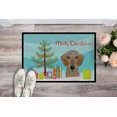thumbnail image 2 of Carolines Treasures BB1605JMAT Christmas Tree & Wirehaired Dachshund Indoor or Outdoor Mat- 24 x 36, 2 of 4