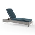 thumbnail image 3 of Crosley Furniture Bradenton Cushioned Resin Wicker Outdoor Chaise Lounge - Navy, 3 of 5