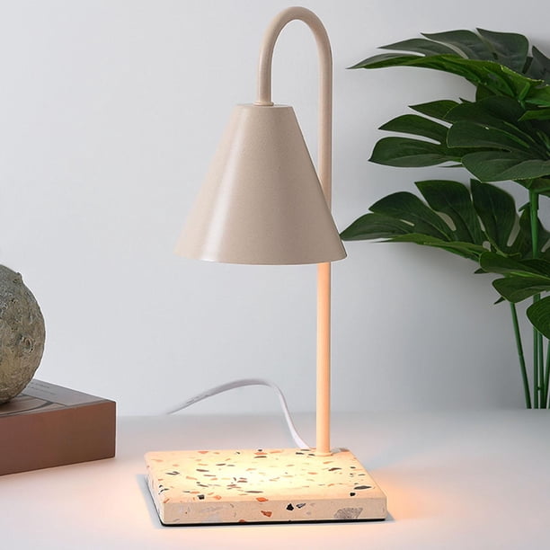 Lámpara de de cera Candelabros regulables Lámpara de escritorio ajustable Decoración eléctrica Lámpara de noche romántica para oficina blanco Soledad Lámpara de fusión de velas de cera